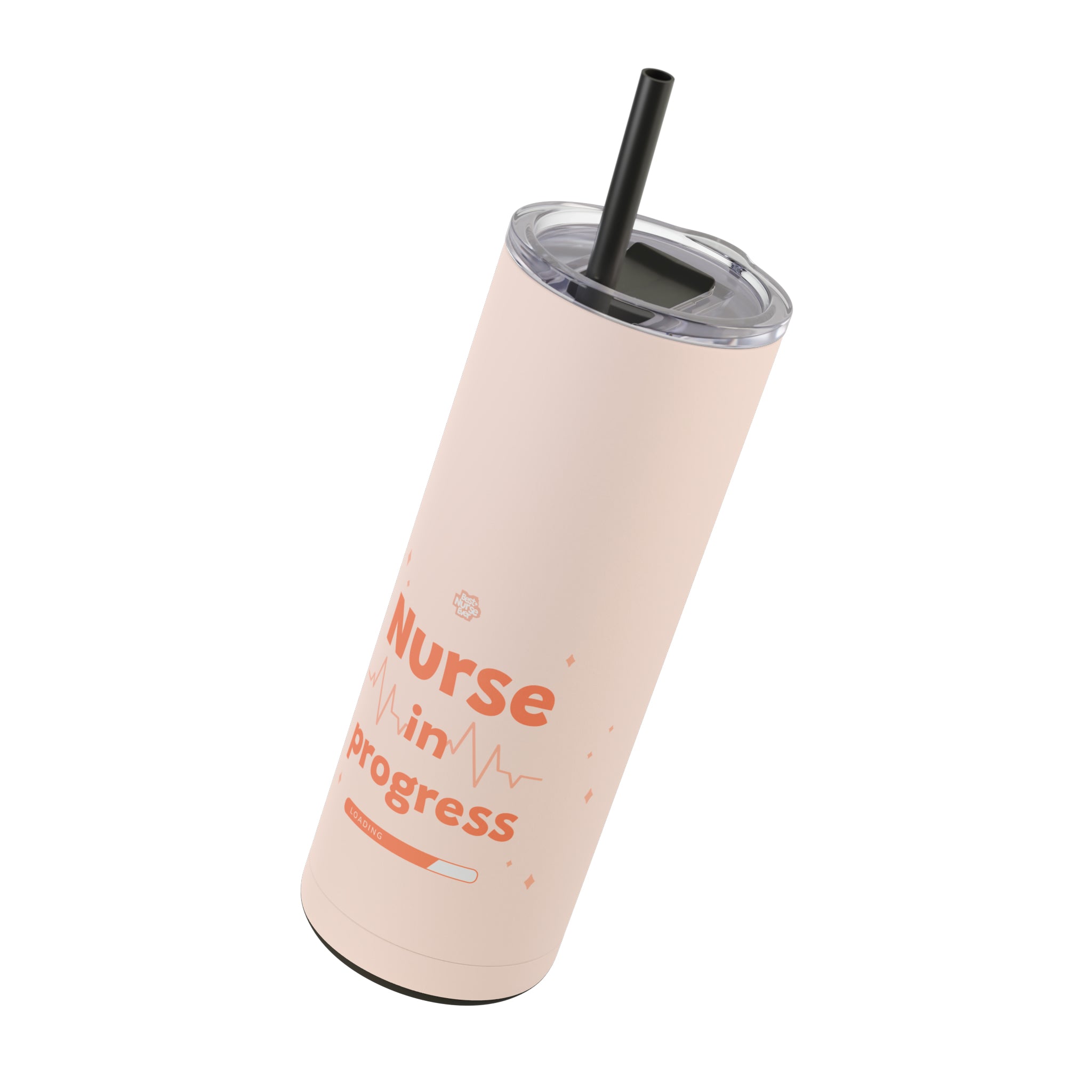 Nurse In Progress: Skinny Tumbler, 20oz